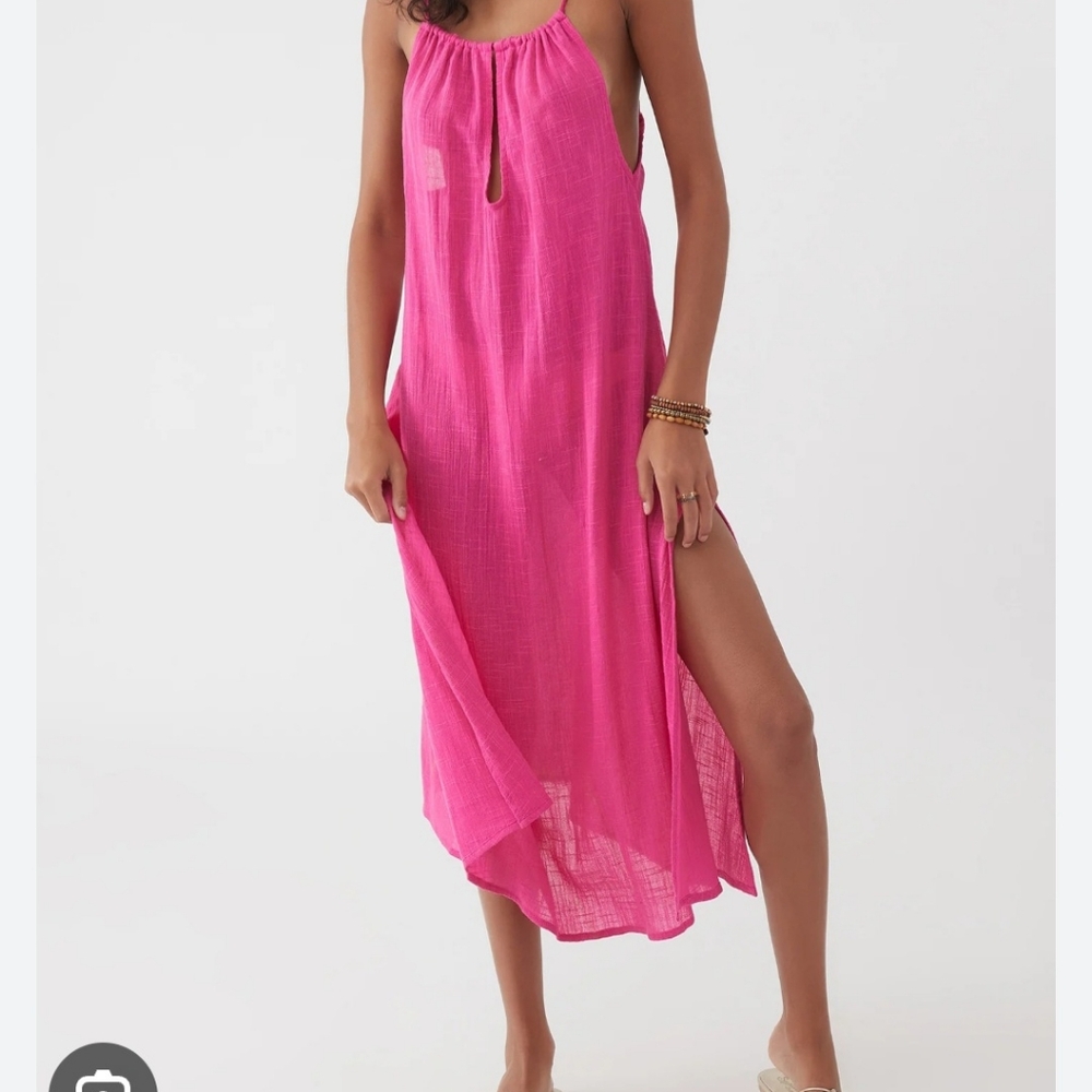 O'NEILL THERESA MIDI DRESS PINK L